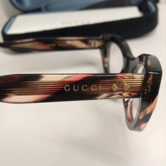 New Authentic Gucci Women's Tortoise Shell Glasses GG1083o 002 - Picture 12 of 13